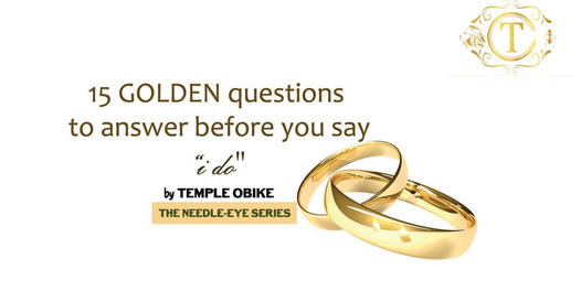15 Reasons Why You Shouldn't Rush Into That Marriage by temple obike