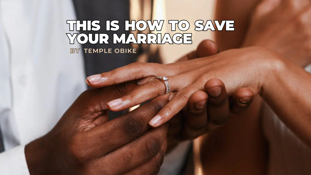 how to Save your marriage